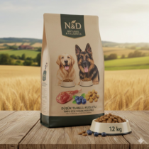 N&D Düşük Tahıllı Kuzu Etli Yaban Mersinli Orta ve Büyük Irk Yetişkin Köpek Maması 12 kg